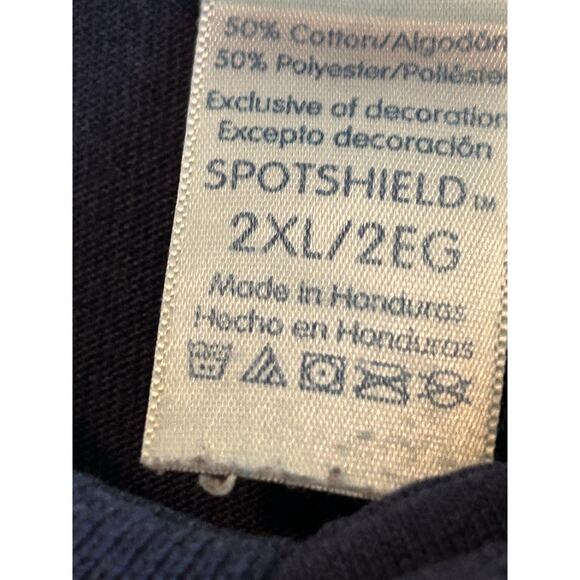 Dr. Who Tardis Embroidered Logo Patch Navy Polo Size 2XL XXL Jerzees - Picture 3 of 5